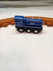 Train Tracks Blue Train Engine 4501 and Wheels Magnetic Ends Acrylic M12013