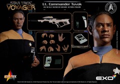 EXO-6 Star Trek Voyager 1/6 ~ CAPTAIN JANEWAY,Lt TUVOK & the EMH FREE SHIPPING