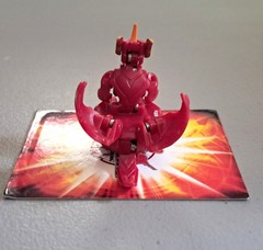 Bakugan Helix Dragonoid Red Pyrus DNA Gundalian Invaders 600G Battle Brawlers