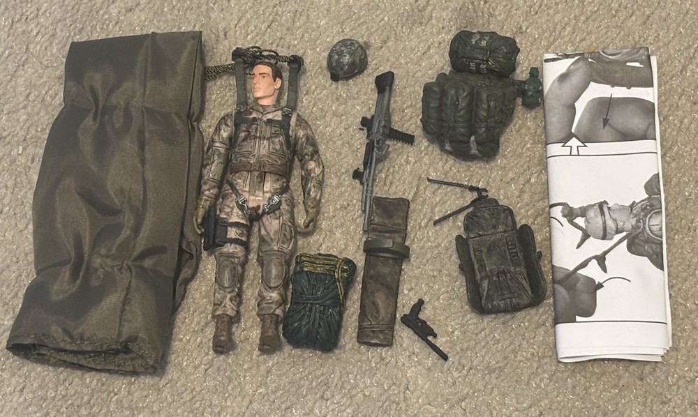 1:18 BBI Elite Force U.S Navy Seal Paratrooper Helicopter Plane Jumper Figure B