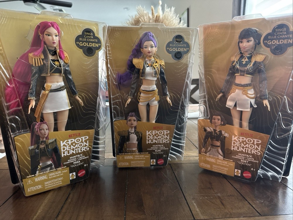 Mattel KPop Demon Hunters HUNTR/X Golden Singing Dolls Rumi Mira Zoey SHIPS ASAP
