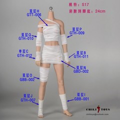 CHILI TOYS 1/6 Bandage Cover Set Fit 12in Body Figures