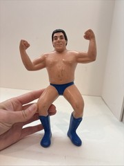 Vintage LJN WWF Superstars 1986 Andre the Giant Short Hair w/ Poster & Bio Card!