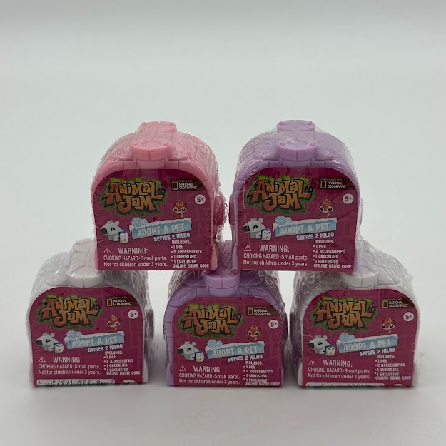 Animal Jam Adopt a Pet Series 2 LOT OF 5 Igloo Mini Figure Mystery Pack Blind