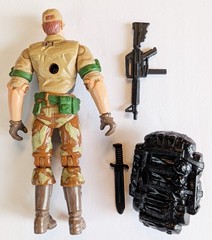 GI Joe Recondo v3 2003 Backpack Rifle Knife Spy Troops