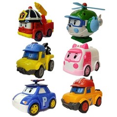 6Pcs Robocar Poli Transformation Toys – Amber Roy Helly Action Figure Car Set