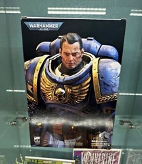 McFarlane Toys Warhammer 40,000 Ultramarines Lt Titus Figure w/ Gun, Alt Head