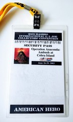 MINT 2003 GI Joe Convention Security Pass Badge Lanyard Toys R Us San Francisco