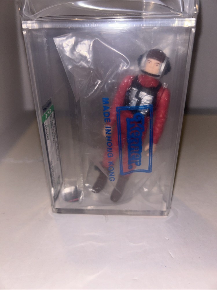 1984 Vintage Star Wars B-Wing Pilot Baggie HK AFA 80+ NM Awesome Figure