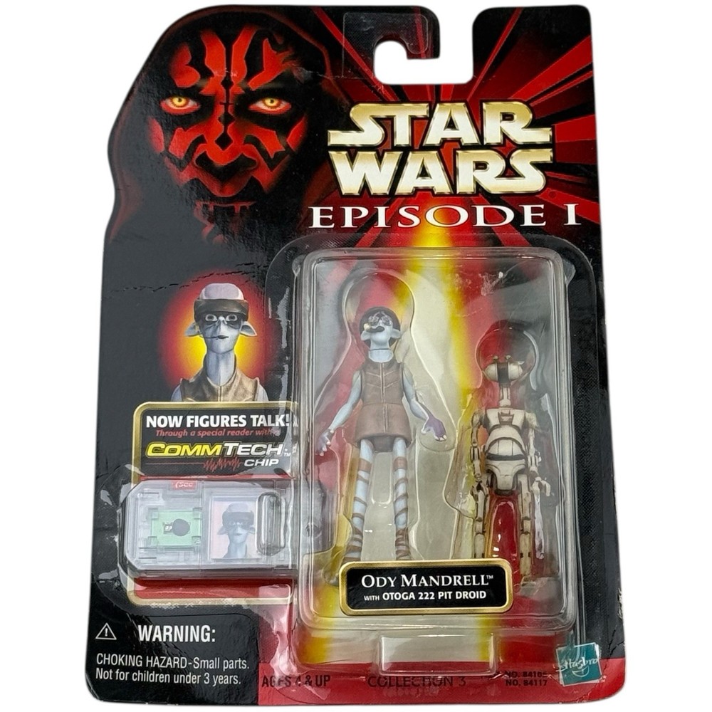 Hasbro Star Wars Episode I Ody Mandrell Otoga 222 Pit Droid Sealed 1998 Figure