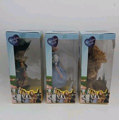 Wizard of Oz Brass Key Porcelain Doll Set of 5 Dorothy Toto Tin Man Scarecrow