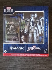Agent Anti-Venom 6” Fig & MTG Card Legends Spider-Man X Magic the Gathering NEW