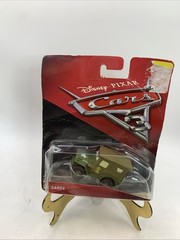 DISNEY PIXAR CARS 3 SARGE MILITARY GREEN JEEP DIECAST TOY CAR 2016 MATTEL C1