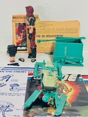 GI Joe 1984 Zartan V1 Complete + Chameleon 100% Canadian File Card Blueprints