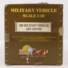 The Ultimate Soldier Xtreme Detail MB Military Jeep & Driver 1:18 Scale 10140