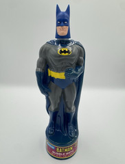 Vintage 1991 Batman Bubble Bath Bottle Kid Care DC Comics 10 oz Empty Display