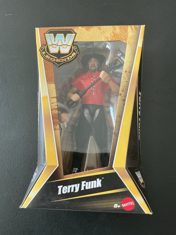 WWE Mattel Elite Legends 27 Terry Funk CHASE Red Target Wrestling Figure Nwa Wcw