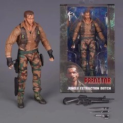 7″ NECA Predator 30th Anniversary Jungle Extraction Dutch Action Figure Toy Gift