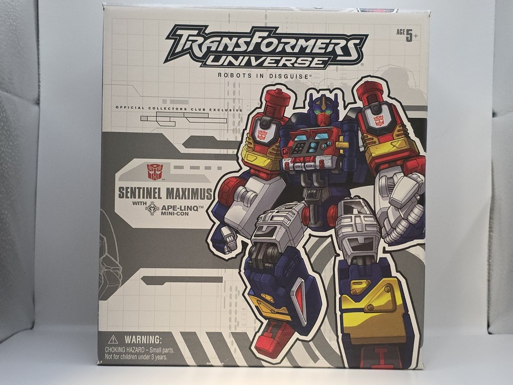 2004 botcon Transformers Universe Sentinel Maximus with Ape Link New in Box