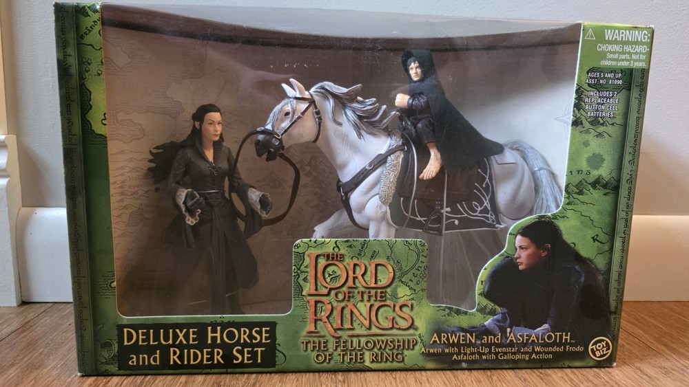 Toy Biz Lord of the Rings Deluxe Arwen & Asfaloth Boxed Light Up Action Figures