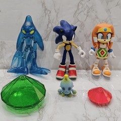 Sega Sonic Jakks Toy Figure Lot Chaos Tikal From Video Game Hedgehog Rare Set