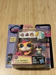 Littlest Pet Shop: Pets In The City Sugar Sprinkles #184 & Hummy #185 Toy | NEW
