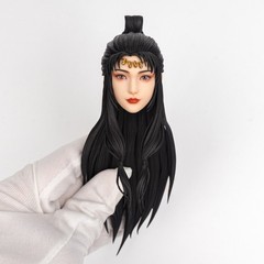 Head Sculpt (Movable Eyes) for HWTOYS Chinese Female Hero 1/6 Scale 12” Figure
