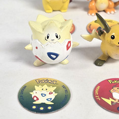 RARE Tomy Pokémon Vintage LOT of 36 Pokemon Figures w/ Matching Pogs CGSTJ 90s