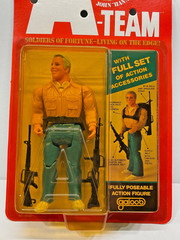 1983 GALOOB THE A-TEAM JOHN “HANNIBAL” SMITH FIGURE IN PACKAGE GEORGE PEPPARD