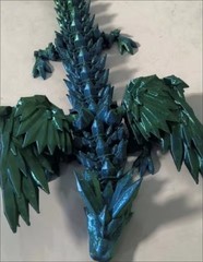 3D Printed Dragon Egg Crystal Full Articulated Dragon Fidget Toys Dragon in Egg