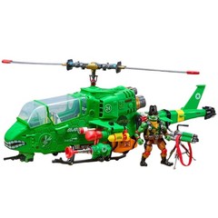 PRESALE TMNT x G.I. Joe Mashups Turtle-Fly Copter Roadblock-Wild Bill x Raphael