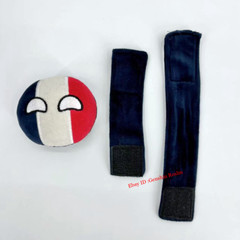 Country Ball Polandball Schoolbag Satchel Shoulder Buckle Backstrap Decoration