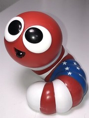 American Flag & Purple Slither.io Series 1 BONKERS Collectible Vinyl Figurine