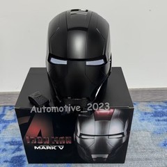 1:1 MK5 Iron Man Deformable Voice Control Wearable Helmet Matte Black Stock