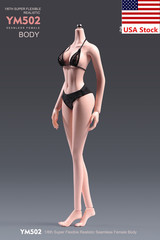 YM502 1/6 Female Normal Skin Body Large Breast Thin Waist 12″Figure w/ Details
