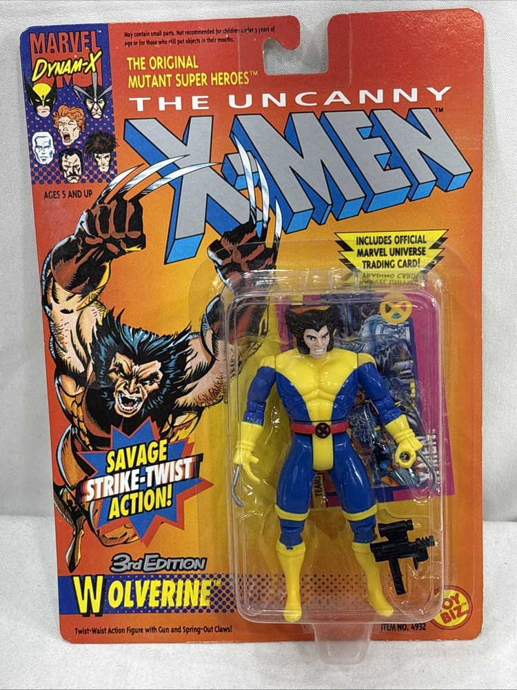 1991 ToyBiz Marvel X-Men Wolverine Savage Strike Twist Action Figure 3rd Edition