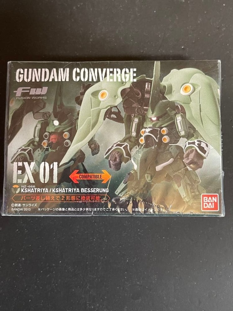 FW Gundam Converge EX01 Kshatriya Besserung Figure Bandai