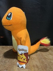 Pokemon Polystyrene Foam, Polyester Fiber filled CHARMANDER 14 inch Stuffed Toy