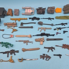 Vintage 80’s 90’s GI Joe Cobra Accessories Weapons Backpack Parts Lot #2