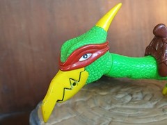 VTG TMNT CAVE TURTLE RALPH TUBULAR PTERODACTYL DINOSAUR INCOMPLETE PARTS ONLY