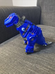 Transformers 1993 Original G2 Dinobot Blue GRIMLOCK -Broken Arm And Tail
