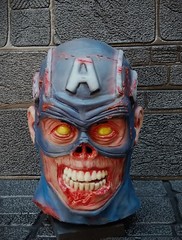 Zombie Captain America Marvel Handmade Latex Mask , Halloween/Parties/Cosplay