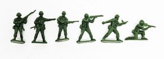 300 Pcs Green Army Soldiers Military Toys 6 different poses – 1.5″ to 1.75″ tall