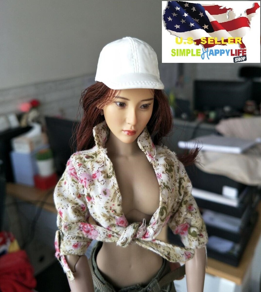 1/6 White Cap Hat For 12″ Hot Toys Phicen Kumik Female Male Figure kumik ❶USA❶