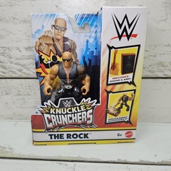 Mattel WWE Knuckle Crunchers The Rock 2024 3″ Adjustable Action Figure