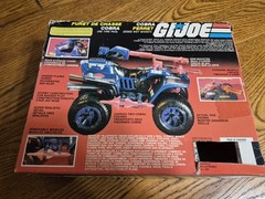French/Canadian Hasbro GI Joe Cobra Ferret ATV Box Cut Flagpoints Triple Win
