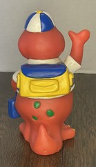 Vintage 1992 Lyons Group Barney Purple Dinosaur Coin Piggy Bank Back to School