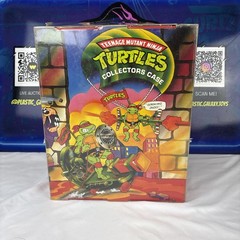 Vintage Playmates TMNT Teenage Mutant Ninja Turtles Case FULL Figures & Weapons
