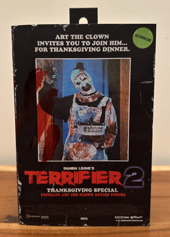 NECA Terrifier 2 Ultimate Thanksgiving Art the Clown Exclusive Figure | NEW