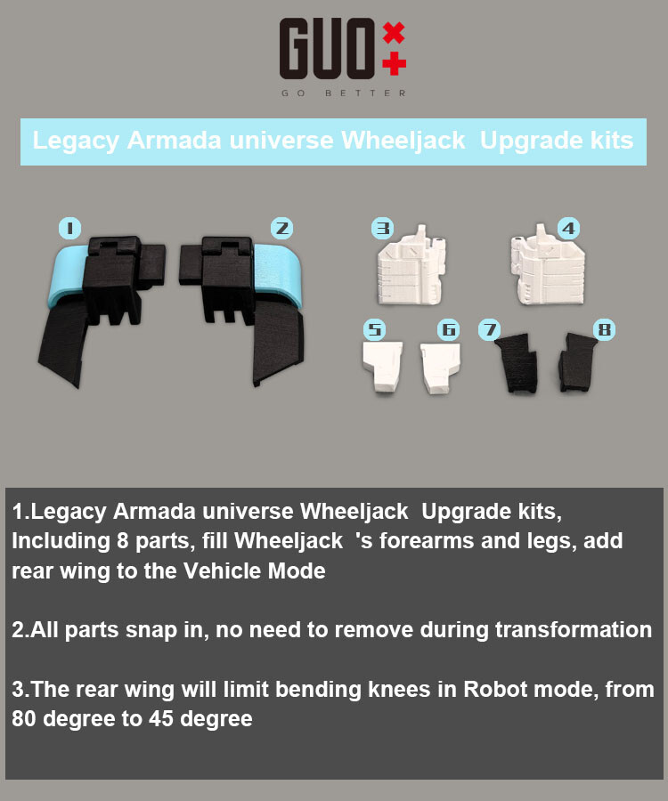 Go Better Studio GB-1132 upgrade kit for Legacy Armada universe Wheel-jack